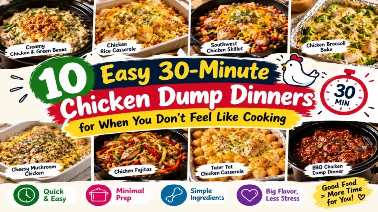 10 Easy 30-Minute Chicken Dump Dinners for Busy Nights