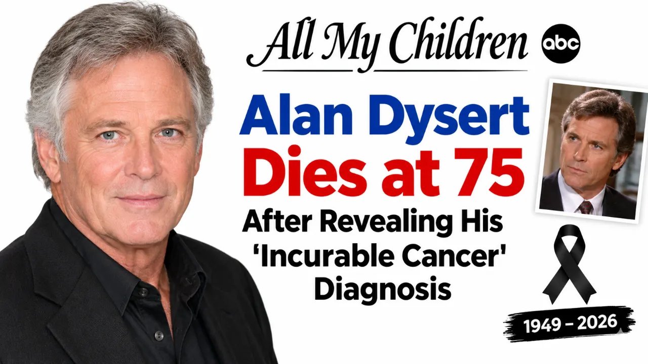 ‘All My Children’ Star Alan Dysert Dies at 75 After Revealing His Incurable Cancer Diagnosis