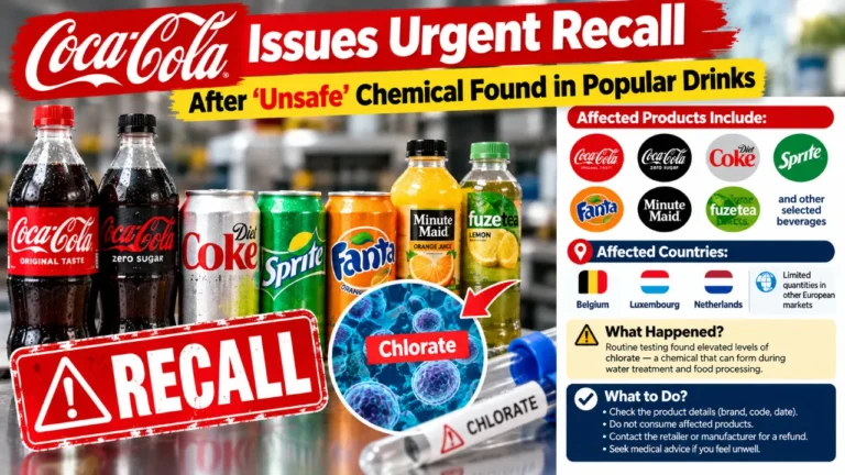 Coca-Cola Issues Urgent Recall After ‘Unsafe’ Chemical Found in Popular Drinks