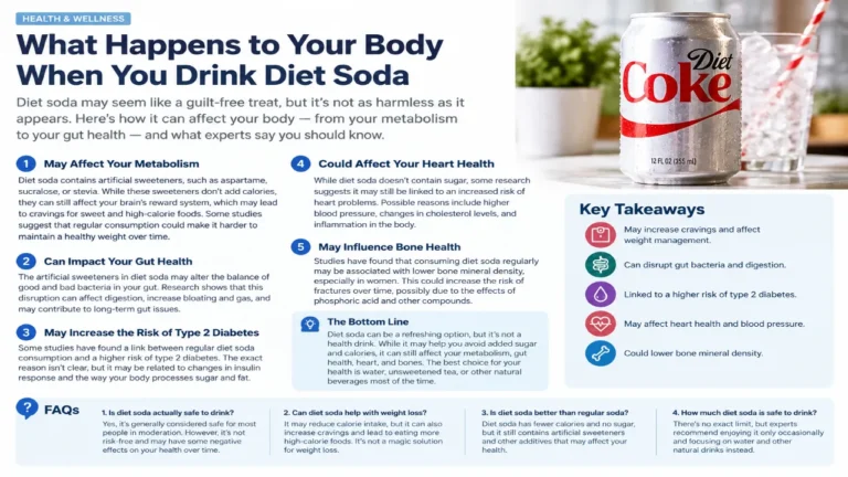 What Happens to Your Body When You Drink Diet Soda?