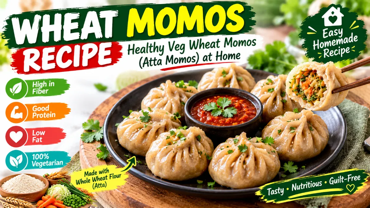 Healthy Wheat Momos Recipe
