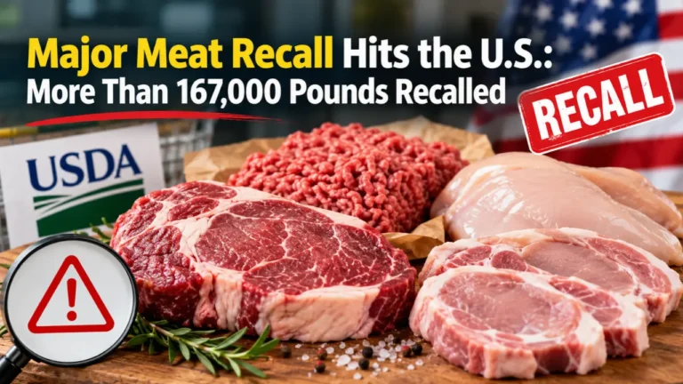 Major Meat Recall Hits the U.S.: 167,639 Pounds Recalled