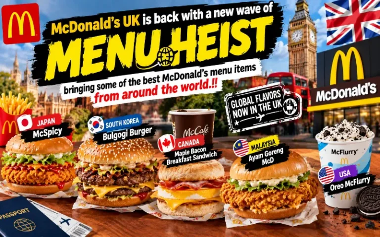 McDonald’s Menu Heist Returns in the UK: Global Favorites, New Menu Items and What to Know