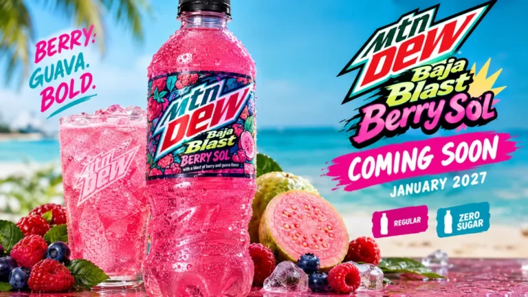 A Brand-New Mountain Dew Flavor Is Hitting Shelves Soon, and It’s Bright Pink
