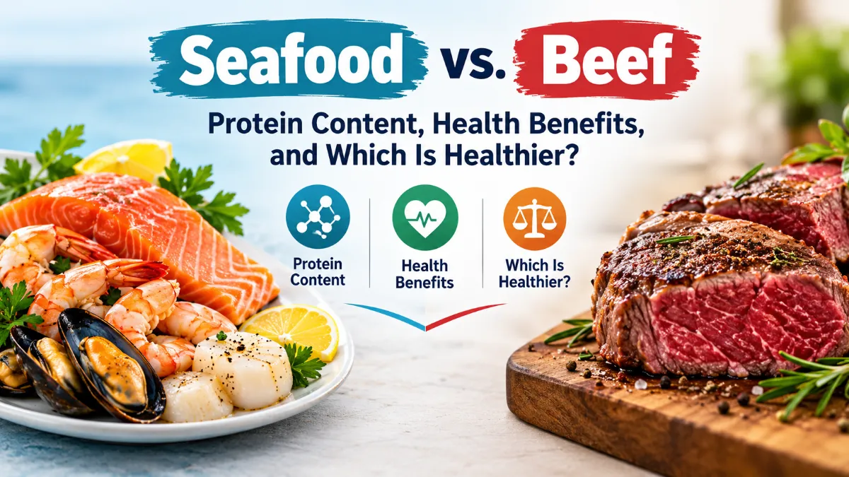 Seafood vs. Beef Protein