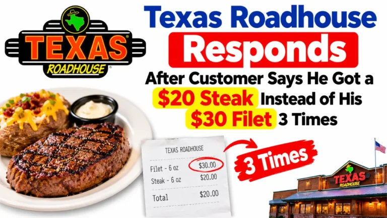 Texas Roadhouse Responds After Customer Says He Got a $20 Steak Instead of His $30 Filet 3 Times