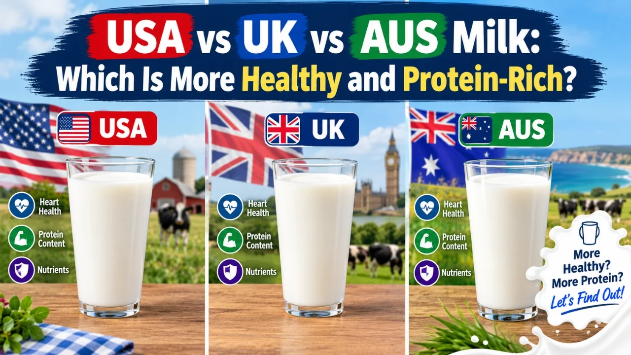 USA vs UK vs AUS Milk